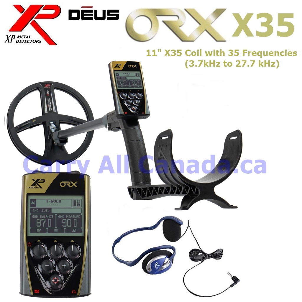 Støvet Lægge sammen Tyr XP Deus ORX Metal Detector FX-02 Heaphones + 11" X35 Search Coil ORX28X35 -  Free Shipping in Canada - Carryallcanada