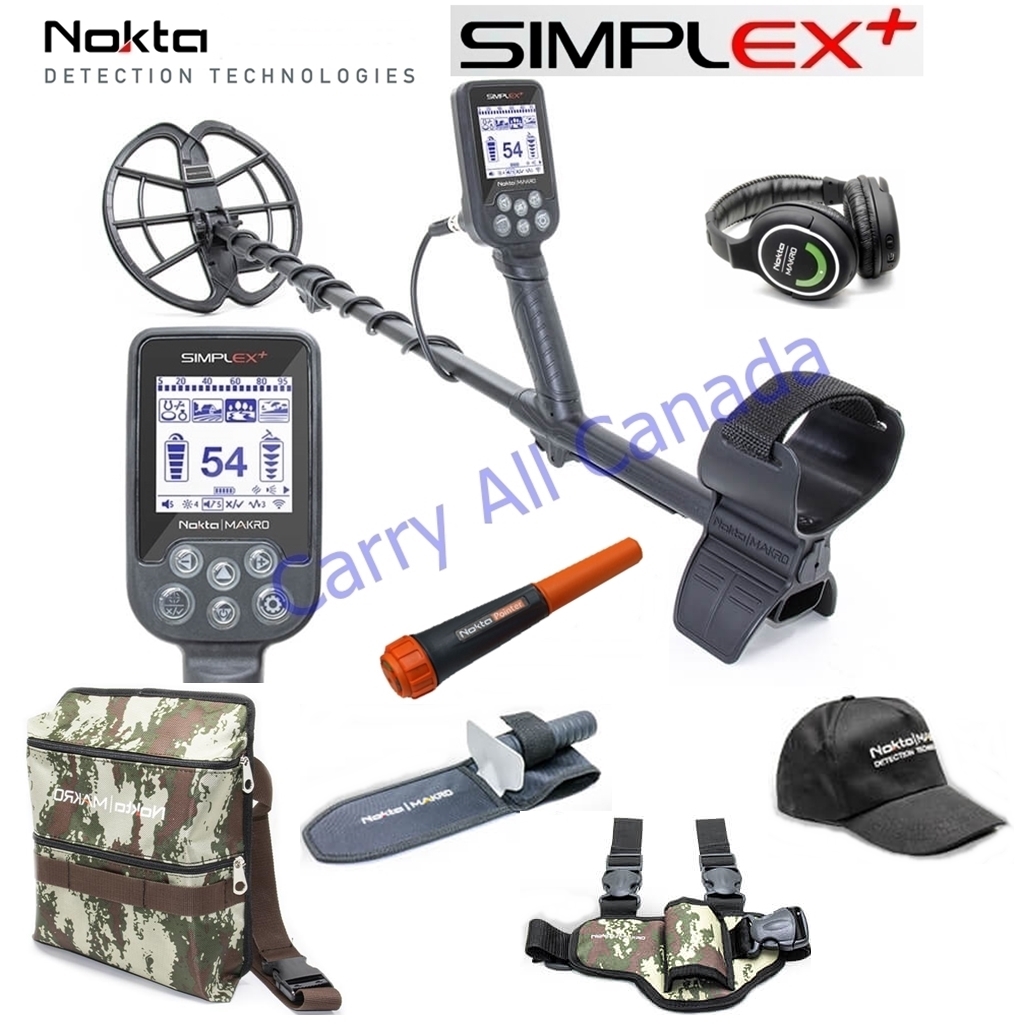 Nokta Simplex WHP with free Pinpointer Complete Package- Free Shipping in  Canada Carryallcanada